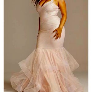 Metallic bandage dress